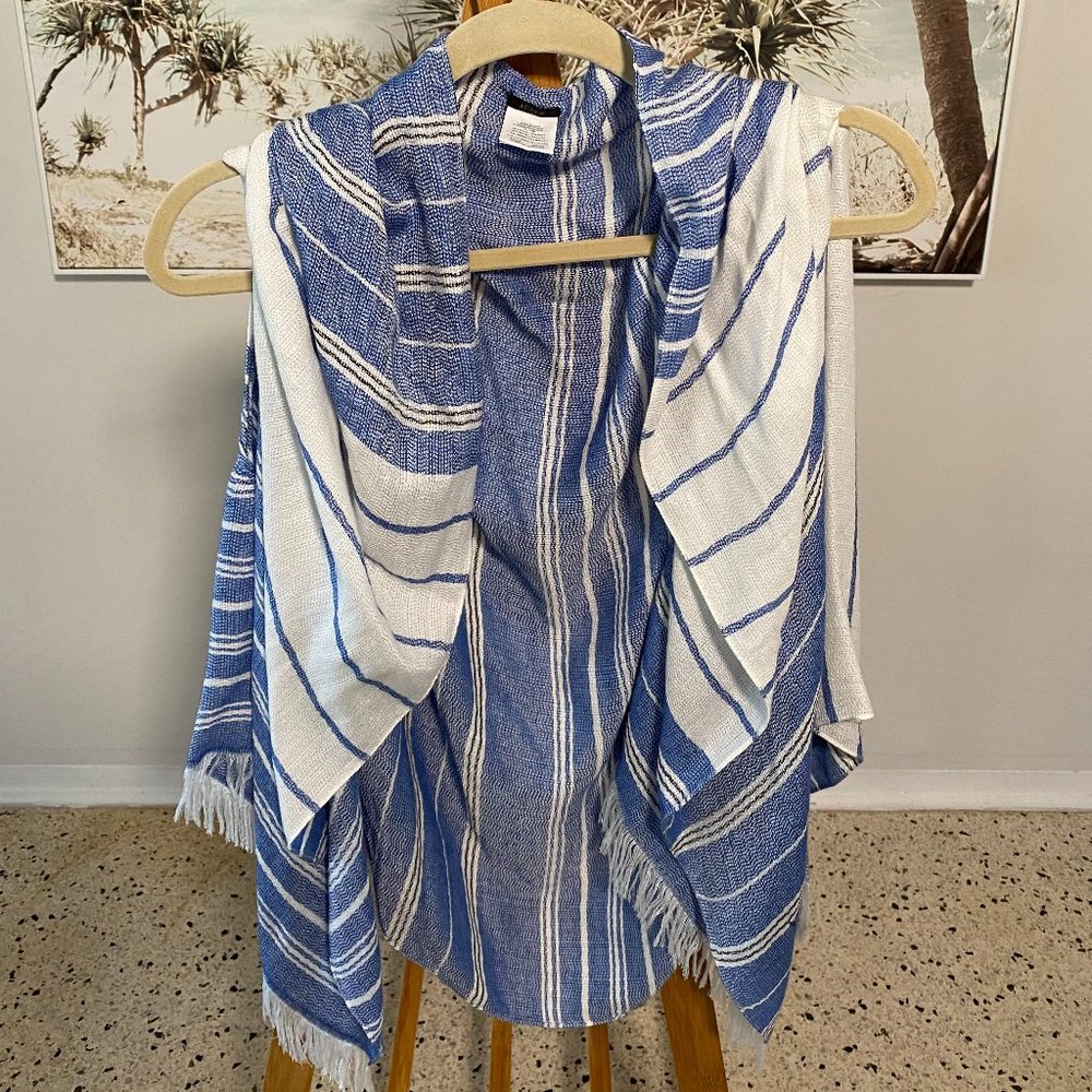 Striped Cape Scarf